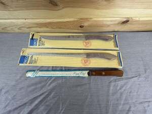 Vintage EKCO and Royal Chef Slicing Knives Lot of 3